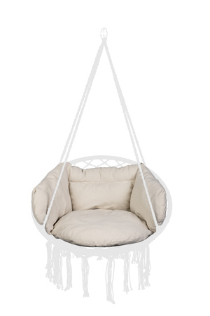 Poduszka LUARO na huśtawkę wiszącą bocianie gniazdo miękka ecru