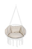 Poduszka LUARO na huśtawkę wiszącą bocianie gniazdo miękka ecru