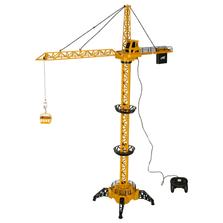 Dźwig Żuraw budowlany zdalnie sterowany  RC z hakiem 4CH 128cm