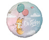Balon Foliowy, Happy Birthday lisek, 46 cm