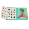 Tangram książeczka magnetyczna układanka montessori klocki gra logiczna 3D