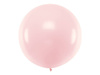 Balon okrągły, Pastel Pale Pink blady Róż, 60cm