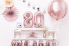 Balon foliowy Cyfra 8, 35cm, Rose Gold różowe złoto