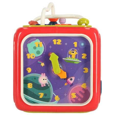 Sorter układanka kostka sensoryczna klocki edukacyjne Montessori 6w1