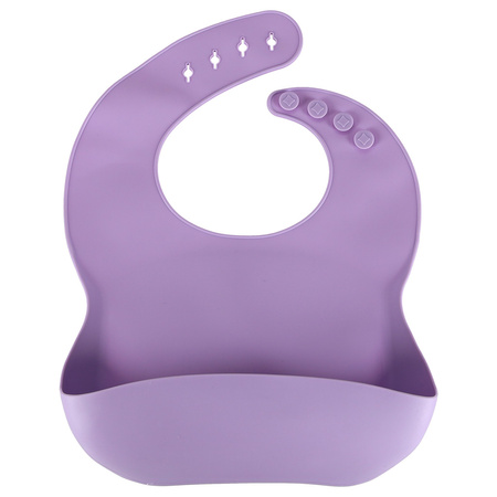 Naczynia silikonowe dla dzieci zestaw 8 elementów fioletowe