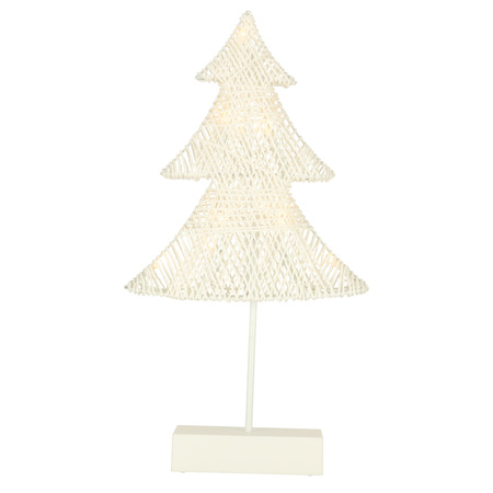 Choinka świecąca dekoracja świąteczna 10 LED 39 cm ciepły biały