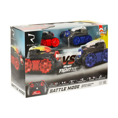 Autka na gąsiennicach  na pilota RC REVOLT TG1004T Battle Tanks Pojedynek Laserowy 2.4GHz LED Efekty Dźwiękowe Off-Road