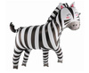 Balon foliowy Zebra, 80 x 78 cm,