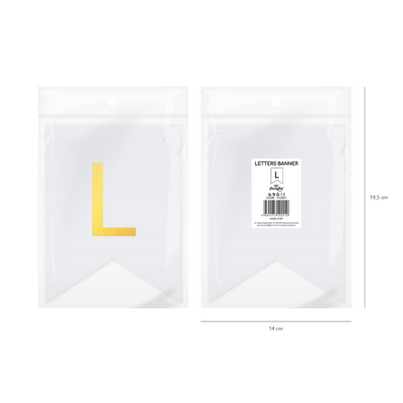Baner DIY 16x12 cm - literka L