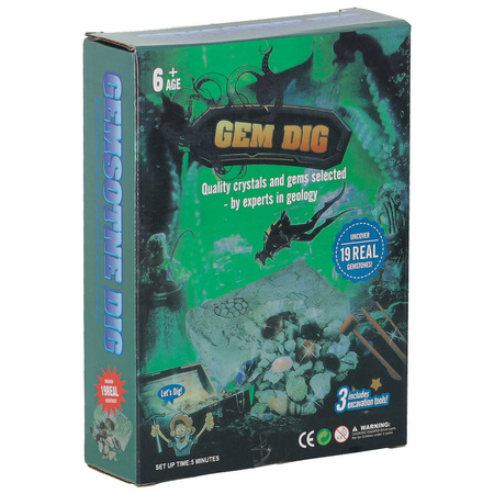 Kopalnia diamentów kamieni wykopaliska akcesoria zestaw archeologiczny