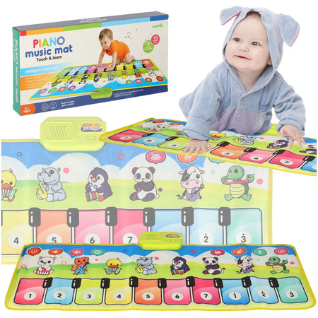 Mata muzyczna interaktywna pianinko z nagrywaniem