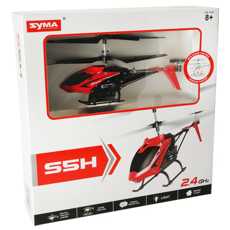 Helikopter zdalnie sterowany na pilota RC SYMA S5H 2.4GHz RTF czerwony
