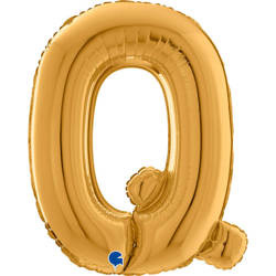 Balon foliowy Litera Ó, Q, 66cm, Złota