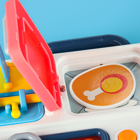 Tablica manipulacyjna sensoryczna montessori kuchnia zegar światło dźwięk