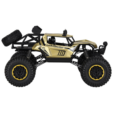 Samochód zdalnie sterowany 2,4GHz 1:8 51cm metal złoty
