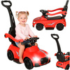 Jeździk pchacz samochód 3w1 z dźwiękiem światłami czerwony