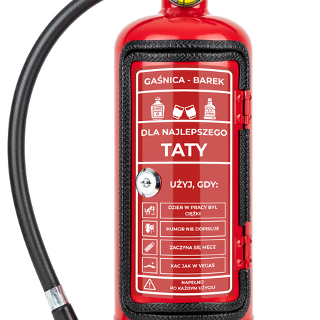 Gaśnica Mini Barek - Prezent dla Taty - schowek na alkohol - skrytka - sejf