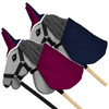 Zestaw Skippi - Hobby Horse Szary - Derka fuksja i granat - Kantar lawenda