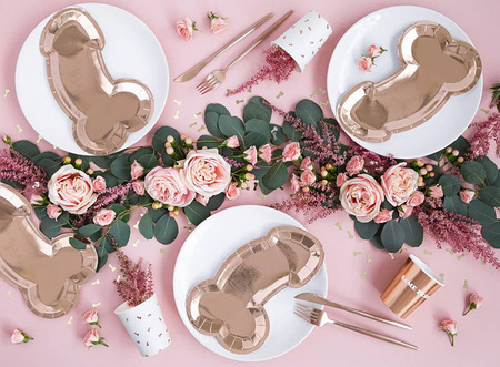 Talerzyki penisy, rose gold, 26,5 cm