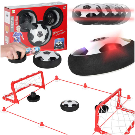 Latająca lewitująca piłka nożna krążek cymbergaj hoverball z bramkami