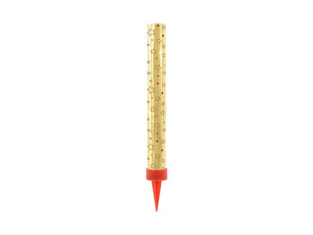 Fontanny na tort, złoty, 12cm, 12 szt.