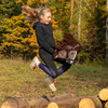 Hobby horse koń na patyku kiju dla dziecka duży A3