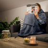 Bluzair SUPER MAMA - Bluza koc - Szary - prezent dla mamy na urodziny