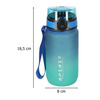Butelka na wodę bidon z ustnikiem sportowy BPA FREE 600ml niebiesko-zielony