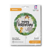 Balon Foliowy Happy Birthday dżungla Safari okrągły 46cm