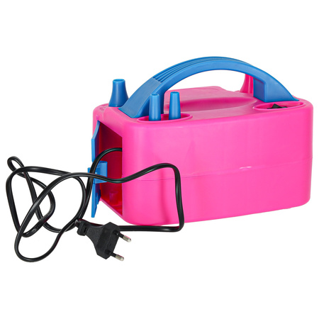 Pompka do balonów elektryczna mocna na 2 balony 2 dysze pompujące