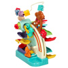 Zabawka interaktywna Montessori tor kulkowy gra magnetyczna wielofunkcyjna sówka 5w1 Bibi-inn