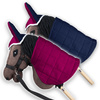 Zestaw Skippi - Hobby Horse Gniady - Derka i nauszniki - fuksja i granat