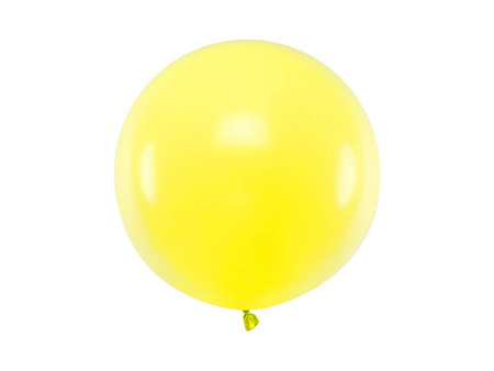 Balon lateksowy Gigant, Żółty, Pastel Lemon Zest, 60cm, 1szt